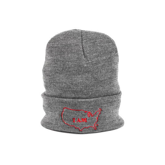 HEATHER GRAY BEANIE BRAND