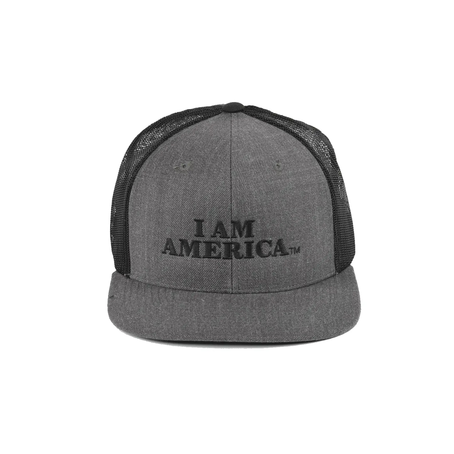 Wool Heather Gray TM black embroidered