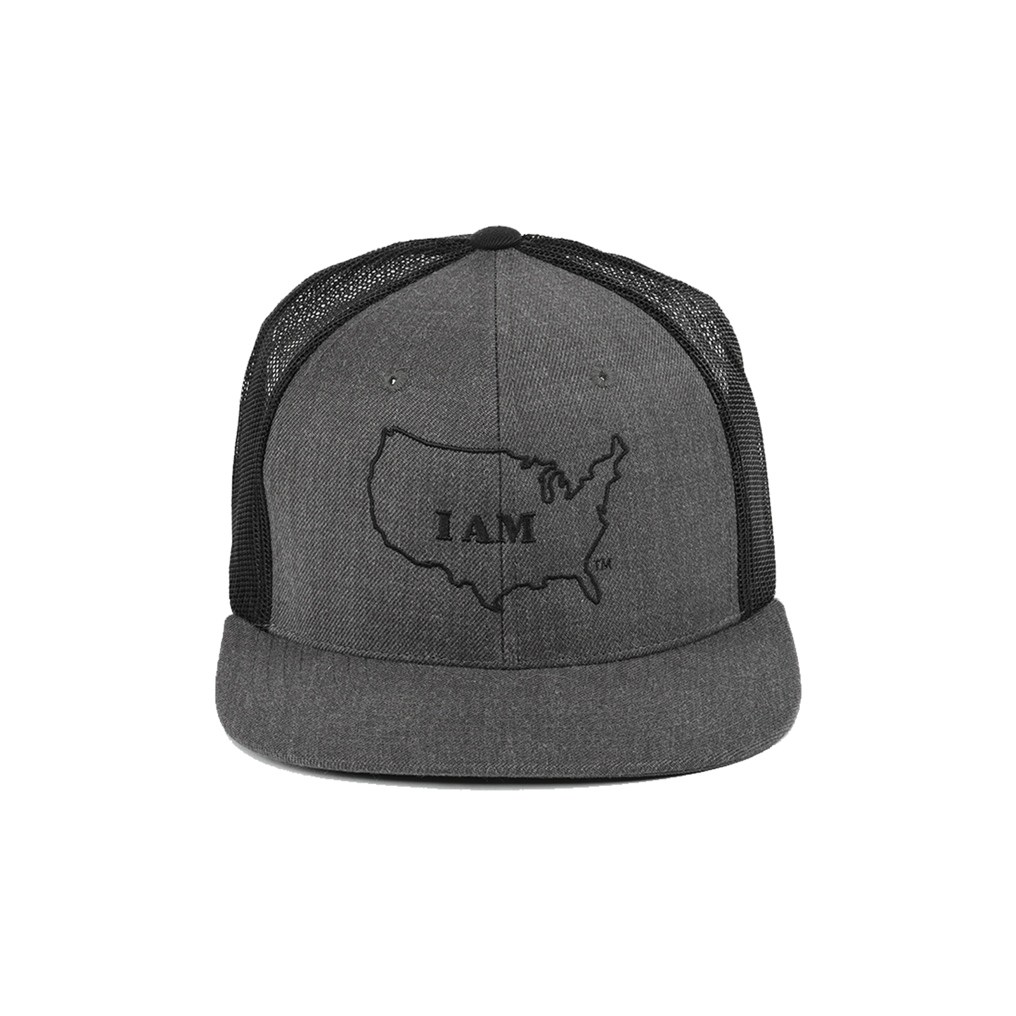 GRAY HEATHER WOOL TRUCKER